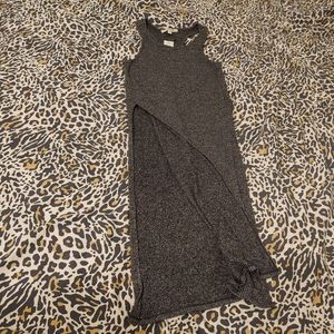 NWT Express gray tank top with side slit